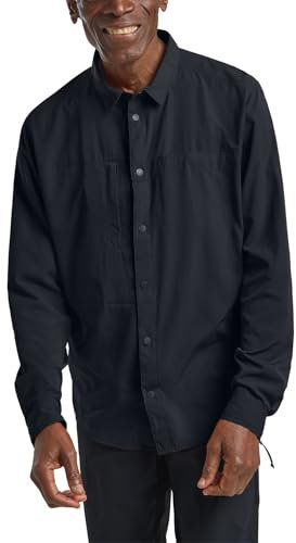 Jack Wolfskin Herren Sierra Canyon Ls Hemd, Dark Navy, L EU