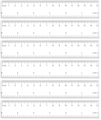 BPTRKOM 6 Stück Kunststoff Lineal - Lineal 15cm Kinder, Transparent Lineal mit Metrische Inch, Skala Lineal Messwerkzeug für Schule Klassenzimmer Zuhause Büro(transparent)