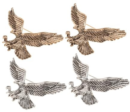 LIFKOME 4stücke Vogel Brosche Aus Legierung Mit Detaillierter Verarbeitung Personalisierte Tier Brosche Für Kleidung Schals Und Hüte Anstecknadel Für Damen