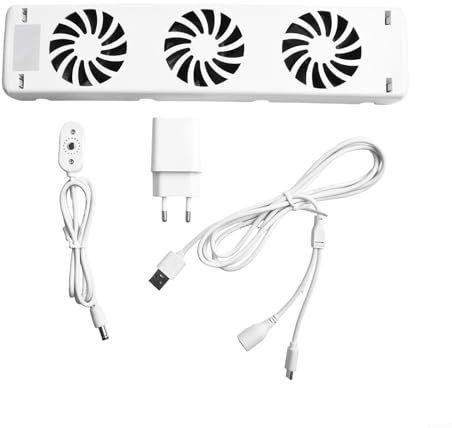 HOHOVYVY heizkörper ventilator，heizungsventilator，2*Radiator Ventilatoren MXRV-S02 Kaminfan Magnetischer Intelligenter Fan，heizkörperventilator