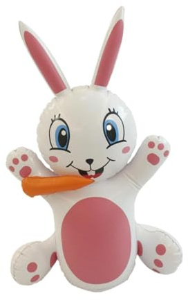 Oshhni Aufblasbarer Osterhase, aufblasbare Osterdekoration, Osterhasen-Spielzeug für drinnen und draußen