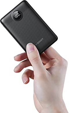 VEGER Small Power Bank 10000mAh,Portable Charger USB C battery pack Phone Charger,Travel Essentials Powerbank Compatible with iPhone17/16/15/14/13/12,Android Smartphone, Heated Vest and More