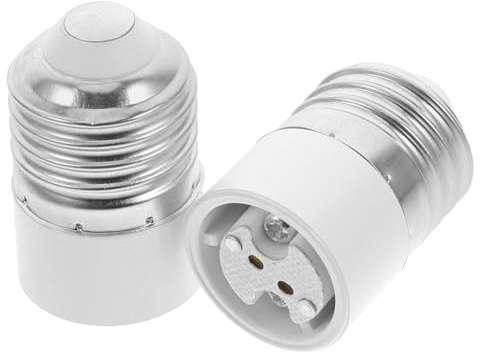 Operitacx 2 pezzi Adattatore Portalampada Convertitore Socket Compatibile per Uso e Ufficio Design Compatto e Installazione Facile Materiali Resistenti per