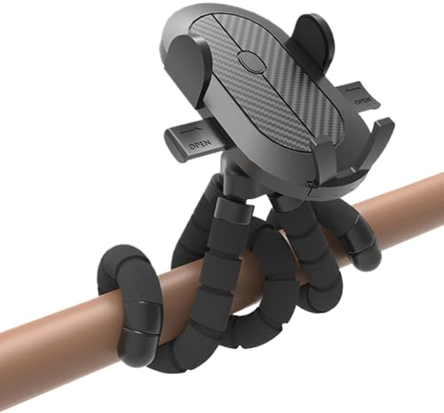 Supporto per telefono per passeggino, rotazione a 360°, supporto per cellulare, anti-vibrazione, per bicicletta, sedia a rotelle, tapis roulant, passeggino, kayak, carrello della spesa, scooter e