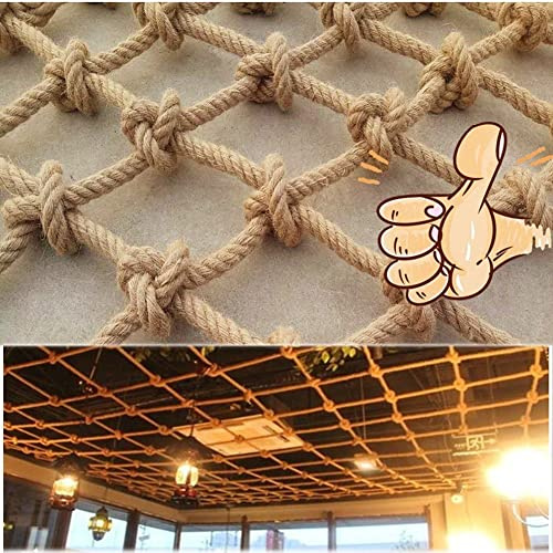 Dickes 18 mm Kletternetz – strapazierfähiges Netzseil für Baumhaus und Balkon, Sicherheit für drinnen und draußen, Juteleiter, perfekt für Kinderspiel-, Garten- und Abenteueraktivitäten
