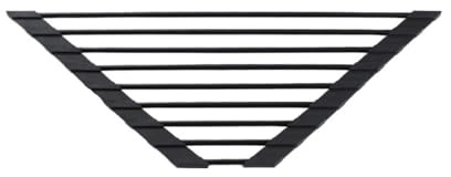Foldable Stainless Steel Roll Up Triangle Dish Drying Rack - Over The Sink Kitchen Organizer for Sponges and Rags(Black,B)