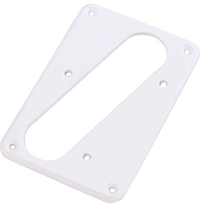 Flacher Pickup Ring für Steg, Einlagig, Weiß, Metall | Feine Verarbeitung, Ersatz für Tonabnehmerringe, Gitarren Zubehör für Passende Modelle