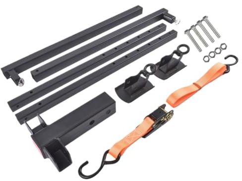 DAFSXZQR Supporto stabilizzatore per Camper Serie di stabilizzatori per Montaggio su Gancio AP03 per Ricevitore da 2 Pollici Altezza Regolabile da 17 Pollici a 43,3 Pollici
