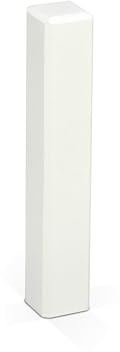 KGM Eckturm Massivholz für Sockelleisten - Weiß, 21 x 21 x 105 mm, 1 Stück | Buche, lackiert RAL9010/9016, als Innen-/Außenecke oder Verbinder, kürzbar, Sentinel-geprüft