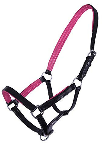 ARBO-INOX® Fohlenhalfter Leder zweifarbig (Pony Fohlen, Rosa)