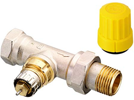 Danfoss Ventilgehäuse RA-UN 15 R 1/2, Durchgang, matt vernickelt 013G3004
