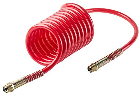 RS PRO 2 m CPC Polyurethan Spiralschlauch Rot, Innen-Ø 8 mm, 10 bar 65 °C -20 °C