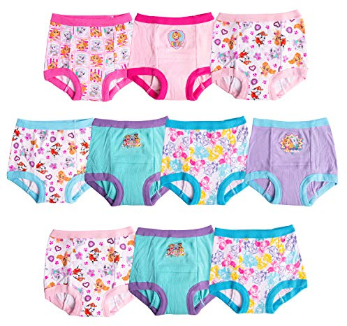 PAW PATROL Baby Toddler Girls Potty Training Pant Multipacks, Paw TG 10pk, 18