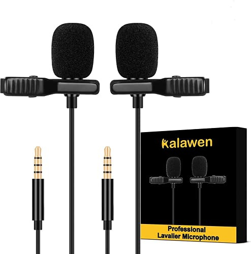 Kalawen Lavalier Mikrofon Omnidirektional Kondensator Ansteckmikrofon