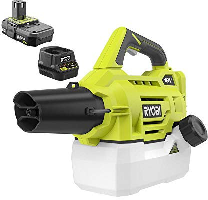 RYOBI 18 V One+™ 1,2 Liter chemischer Nebel mit 2 Ah Akku und Ladegerät