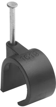 DEBFLEX Kabelclip - Kabelbefestigung - Kabelclip Ø 16-19 mm - 25 Stück - Schwarz