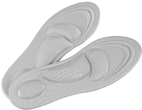 Solette ortopediche per uomo e donna, solette ortopediche, soletta confortevole per l'assorbimento degli urti e la funzione ortopedica (1 paio, Men-D'argento)