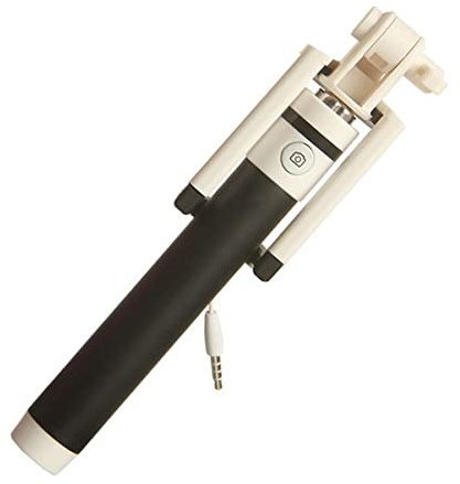 K-S-Trade Baton Selfie pour Samsung Galaxy S21 FE SD888 Compatible avec Samsung Galaxy S21 FE SD888 Selfie Bâton Selfie-Stick Bouton Nappe Monopod Perche Selfie Extensible Noir -
