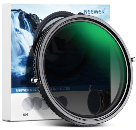 NEEWER 2 in 1 55mm Variable ND Filter ND2-ND32&CPL (Zirkular Polfilter) No X Cross Variabel Graufilter HD optisches Glas 30 lagiges Nano beschichtetes wasserabweisend Kratzfest