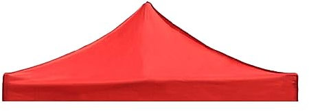 WUUISDNX Toldo de Tela Oxford de Primera Calidad - Cubierta de toldo para Exteriores de Lona para Techo de pabellón de cenador liviano de Amplia aplicación, Rojo, 3x3