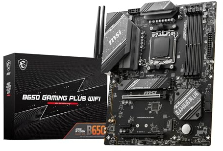 MSI MB5909 Motherboard B650 Gaming Plus WiFi [AMD Ryzen 7000 Series (AM5) kompatibel] Ausgestattet mit B650 ATX Maximum DDR5-7200 (OC) Unterstützung