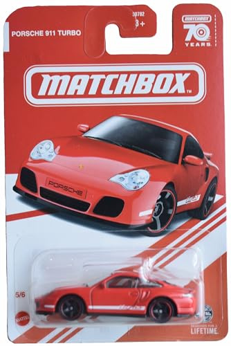 Matchbox Porsche 911 Turbo, red 5/6