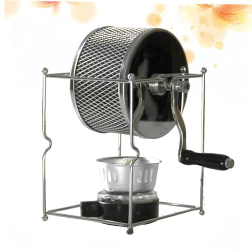 MAGICLULU 1pièce Torréfacteur à Café Manuel Acier Inoxydable Machine Compacte Pour Rôtir Des Grains De Café à Domicile Et Voyage Design Portable Et Facile à Entretenir