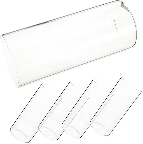 AOKWAWALIY Lot De 6 Vases Cylindre en Verre Transparent Vase Bougie Flottante Bougeoir en Verre pour Fleurs Hydroponiques Centres De Table Bureau Salon Balcon 5.91 Pouces