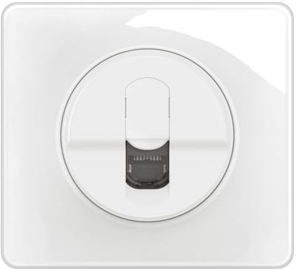 LEGRAND - Prise RJ45 Cat. 6 FTP - Prise Murale Multimédia + Plaque - Prêt à installer - Pour Transmissions Haut Débit Gigabit Ethernet - Blanc