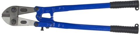 Tagliabulloni con Lama in Acciaio Zincato Resistente indurito tramite induzione con Manici rivestiti in Plastica, Pinza Tagliabulloni Sicura e Affidabile per Filo Metallico (450 mm.)