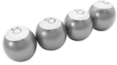Tire Valve Caps 4pcs Universal Tire Valve Stem Caps Billiards Pool 8 Ball Shape Auto Car Truck Mountain Bike Wheel Air Valve Stem Caps Universal Tire Air Covers(Color2)