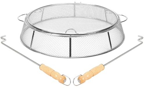 Feuerstelle, Funkenschutz, Netzschutz, Funkenschutz für Solo Stove Ranger, tragbare Outdoor-Feuerstelle, Zubehör für Hinterhof und Outdoor-Feuerstellen, heiße Glut, Edelstahl
