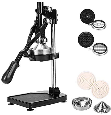SmPinnaA Exprimidor De Cítricos Profesional, Exprimidor De Limonada, Exprimidor De Limón De Metal 2 En 1, Exprimidor De Naranja Manual Resistente De Primera Calidad Y Soporte De Prensa para