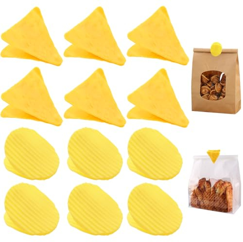 clip 12Pcs Cute Plastic Potato Shape Funny Chip Clips for Snack Bags and Food Storage