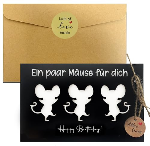 Giggleye Wunscherfüller Geldgeschenke Verpackung mit Umschlägen, Geldgeschenke Geburtstag, Originelle Geld geschenke Verpackung, Kreatives Geldkarte Geburtstag