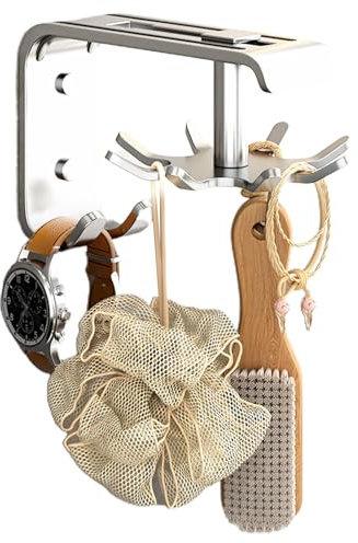 Ganchos Para Colgar Utensilios De Cocina,Ganchos Giratorios Para Utensilios De Cocina,Gancho Para Cubiertos | Organizador Del Tenedor Del Utensilio De La Cocina, Ahorro De Espacio Sin Taladro En El Ga