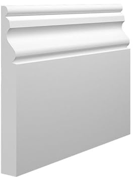 Ogee 2 MDF Skirting Board - 170mm x 18mm x 4200mm, White Primed (Pack of 4)