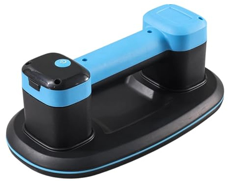 Electric Vacuum Suction Cup, 300KG Load Capacity Glass Suction Cup with LCD Display, Multifunctional Rechargeable Hand-held Battery Suction Lifter for Marble, Window
