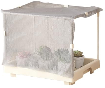 Mini serra - 13.39x10.24x11.42 pollici piccoli serio per agricoltura urbana, verdure e erbe in crescita con copertura robusta, delle piante per patio, cortile, balcone, giardinaggio di appartam