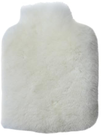 Sheep Dreams Bouillotte, 2 l, housse en peau d'agneau, élégante, douce et sûre, le cadeau parfait pour les jours froids, les tensions et les moments de bien-être, tannage naturel et certifié sûr