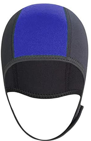 KiBcsLic Gorro Neopreno 3mm Resistente para Natación Buceo Surf Snorkel con Ajuste Elástico y Correa Bajo Mentón Adecuado para Niños y Adultos en Actividades