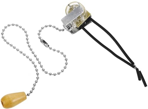 Mipcase Interruptor de Luz de Cordón Práctico Cadena de Tracción Resistente y Silencioso, Accesorio Robusto para Lámpara de Techo, Adecuado para Baño y Hogar