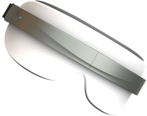 Masajeador de Ojos USB de ABS Blanco Compresas Calientes | Dispositivo de Masaje Ocular, Compresas Calientes, Favorece el Flujo Sanguíneo Ocular y Ayuda a Dormir