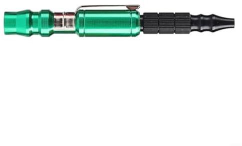Mini Aluminiumlegierung Auto Stift Druckluft Blaspistole Metall Staubpistole mit 20 PM Anschluss Einstellbare Luftdruckpistole für Reinigung Wartung Industrie Werkstatt Auto Werkstatt (Grün)