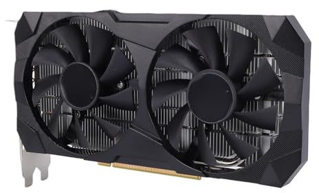 Naroote Scheda Grafica RTX 2060, Scheda Video da Gioco GDDR6 da 6 GB a 192 Bit con Doppie Ventole di Raffreddamento, per Giochi AAA 1080p 2K e Super Campionamento con Apprendimento