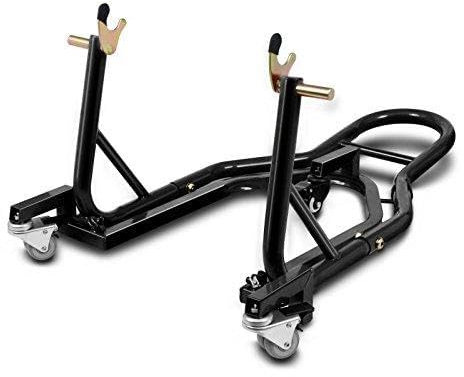 ConStands Mover II Universal - Motorrad Montageständer Kompatibel mit Honda NC 750 X Schwarz Hinten Rangierhilfe Hinterrad-Ständer Heber