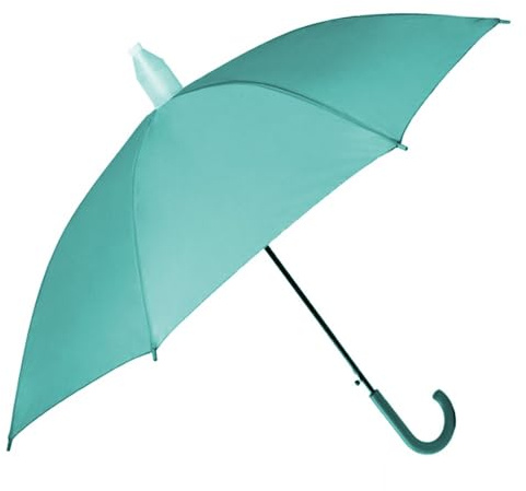 Palucart 1 ombrello salvagoccia che non bagna colore light blue con custodia in plastica tasto automatico azzurro turchese