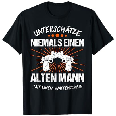 Pistole Waffe Polizist Sportschütze Polizei Geschenk T-Shirt