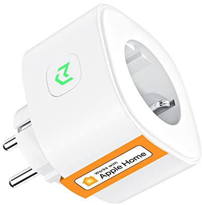 Prise Connectée WiFi, Refoss Prise Intelligente Compatible avec Apple Homekit, Siri, Alexa, Google Home et Nest Hub, Prise Programmable avec Commande Vocale, Contrôle à Distance et Fonction de Temps