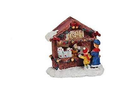 Tipigra Lichthaus G.Wurm Zubehör weihnachtliche Miniatur ZUCKERBAECKER-Stand 8X4X7CM